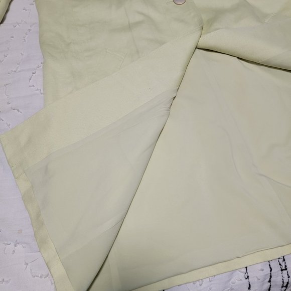 J. Jill Jacket Women's Lined Linen Blend Trench Coat with Pockets Large Tall - Picture 9 of 9